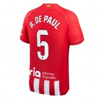 Atletico Madrid Rodrigo De Paul #5 Hjemmedrakt 2023-24 Kortermet